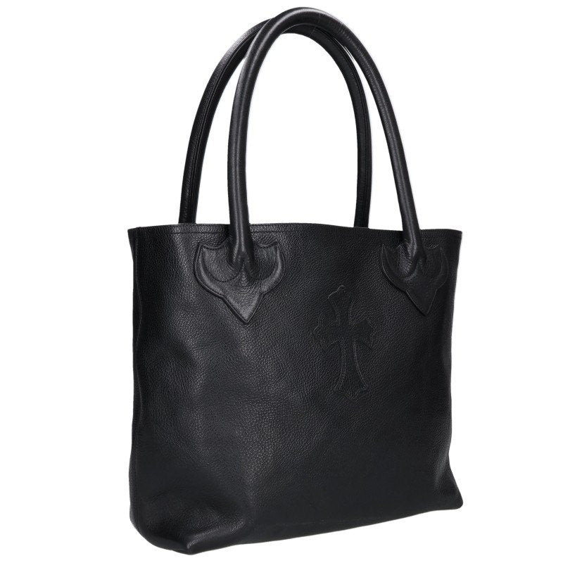Chrome Hearts FS TOTE Cross-Patch Leather Bag Size ONE Black