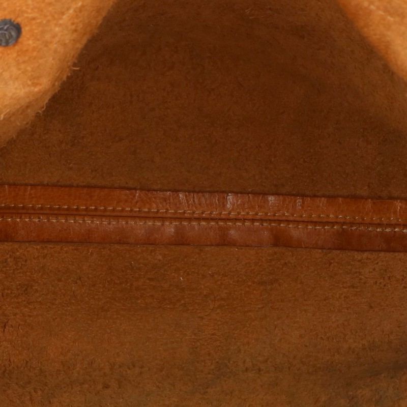 Chrome Hearts Cross Patch Leather Bag Brown Size ONE SIZE