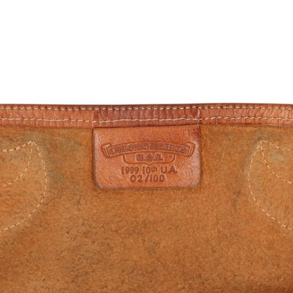Chrome Hearts Cross Patch Leather Bag Brown Size ONE SIZE