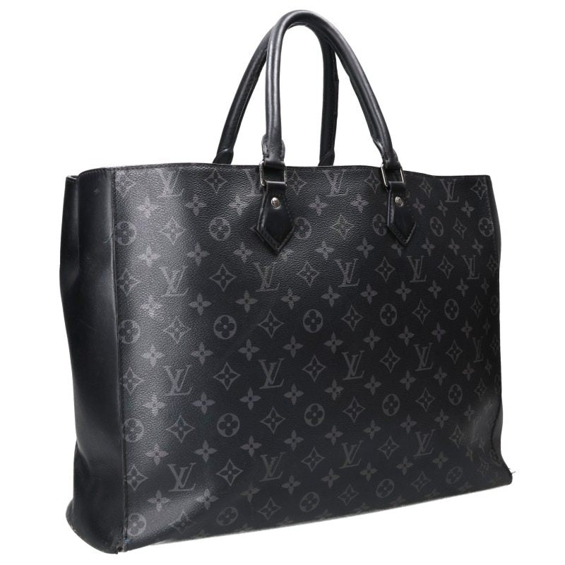 LOUISVUITTON Grand Sac Monogram Eclipse Tote Bag Black