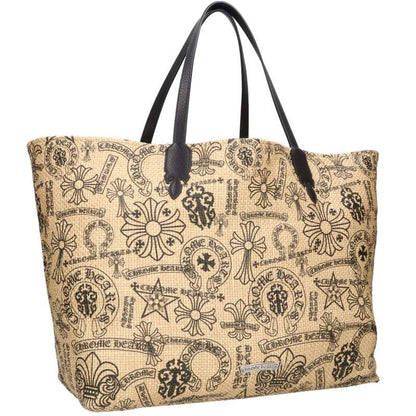 Chrome Hearts Multi Logo Print Straw Bag Multi Size ONE SIZE