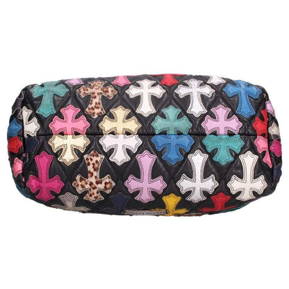 Chrome Hearts FS Tote Multi Cross Patch Leather Bag