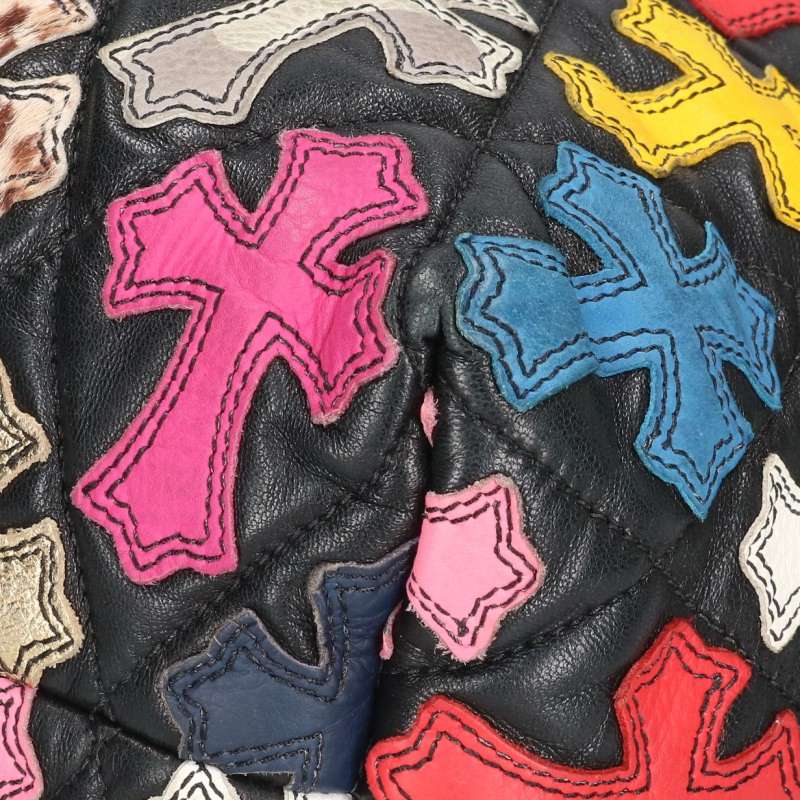 Chrome Hearts FS Tote Multi Cross Patch Leather Bag