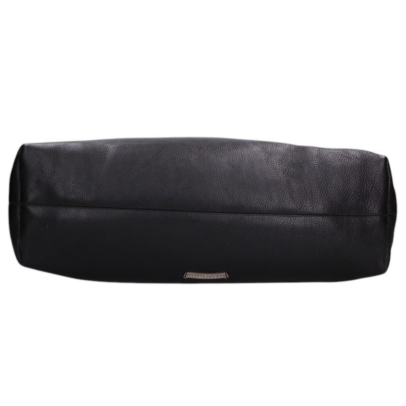 Chrome Hearts 3 Cemetery Leather Tote Bag Black