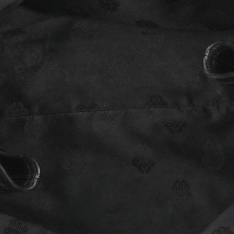 Chrome Hearts 3 Cemetery Cross Leather Tote Bag
