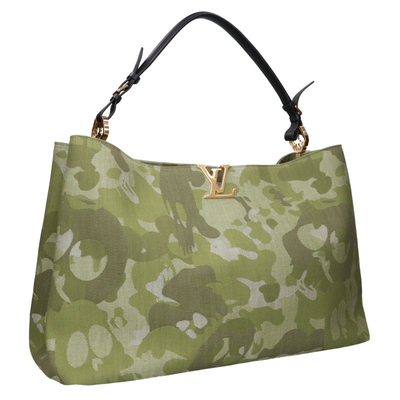 LOUISVUITTON Artycapucines Camouflage Tote Bag Size XXL