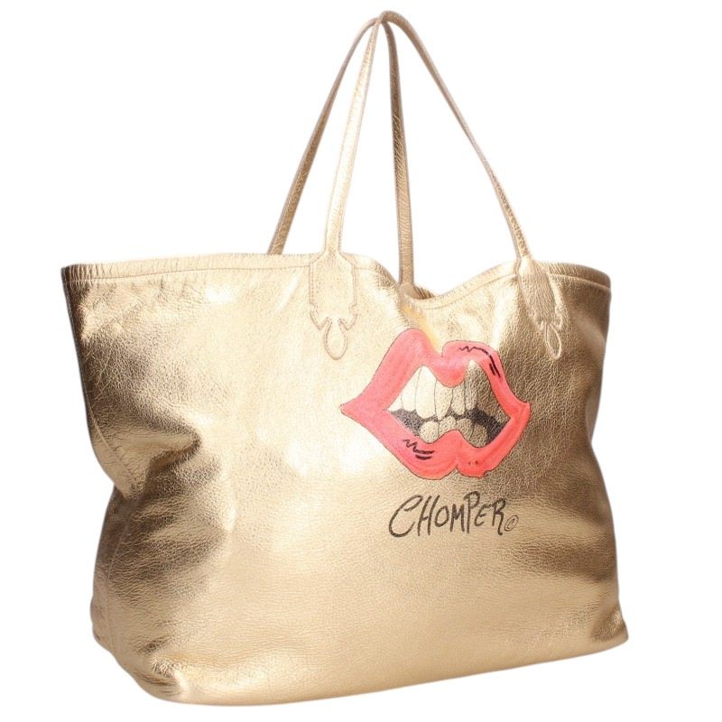 Chrome Hearts PPO Lucille Matty Boy Paint Leather Tote Bag