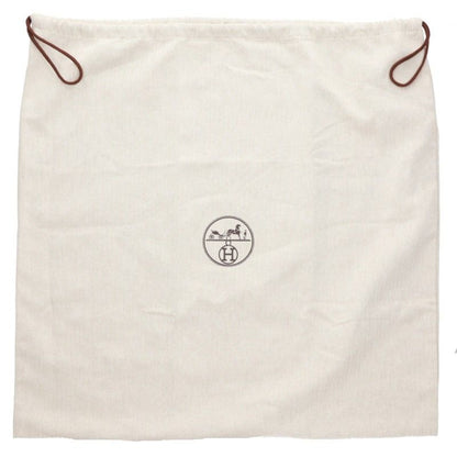 HERMES Garden Party Pocket Toile Military Tote Bag Black