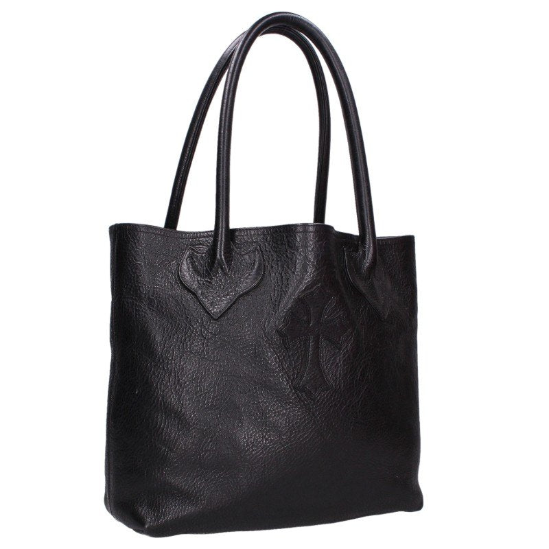 Chrome Hearts FS TOTE Cross Patch Leather Tote Bag