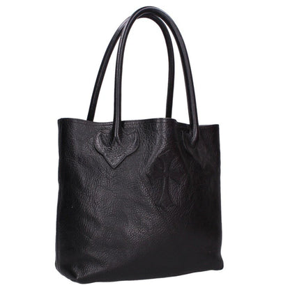 Chrome Hearts FS TOTE Cross Patch Leather Tote Bag