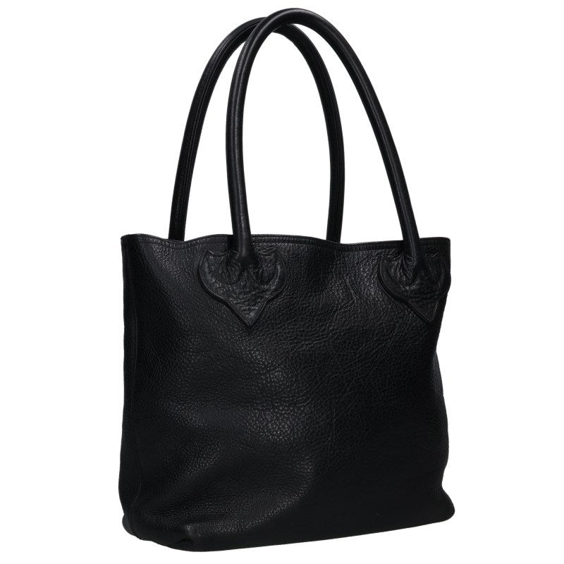 Chrome Hearts FS Tote Cross Patch Leather Bag Black/Silver