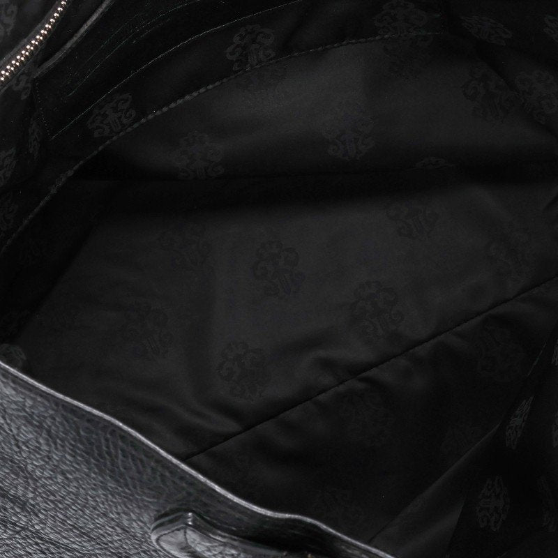 Chrome Hearts FS Tote Cross Patch Leather Bag Black/Silver