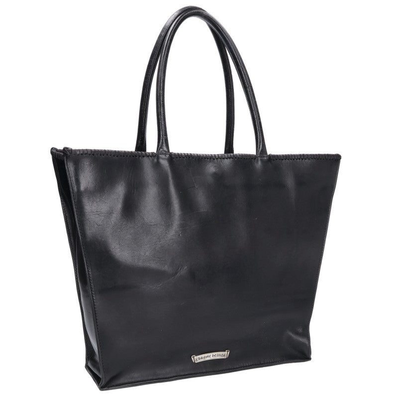 Chrome Hearts Filigree Decorated Leather Tote Bag