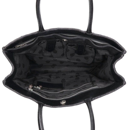 Chrome Hearts Filigree Decorated Leather Tote Bag