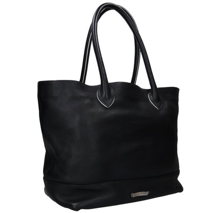 Chrome Hearts Cemetery Cross Patch Leather Tote Bag