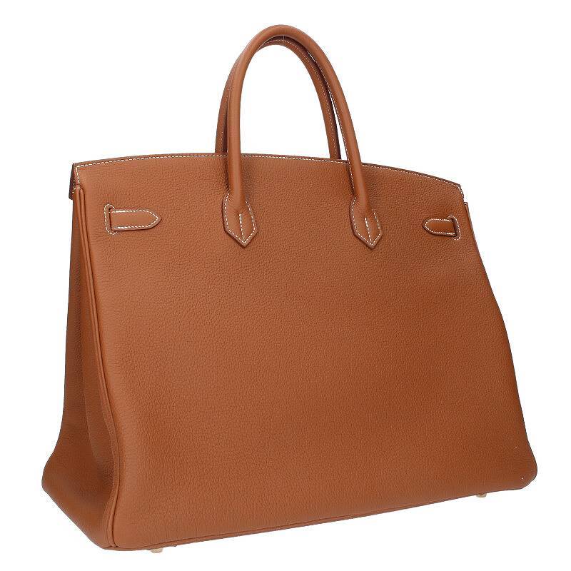HERMES Birkin 40 X Stamp Gold Hardware Handbag Size ONE SIZE