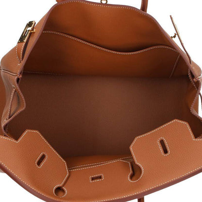 HERMES Birkin 40 X Stamp Gold Hardware Handbag Size ONE SIZE