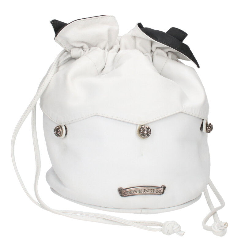 Chrome Hearts Cross Ball Drawstring Leather Size ONE SIZE