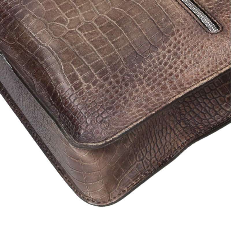 Berluti Un Jour Crocodile Leather Handbag Size ONE SIZE
