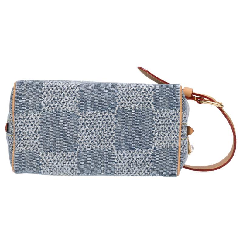 LOUISVUITTON Damier Denim Locker Dopp Kit Indigo