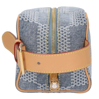 LOUISVUITTON Damier Denim Locker Dopp Kit Indigo