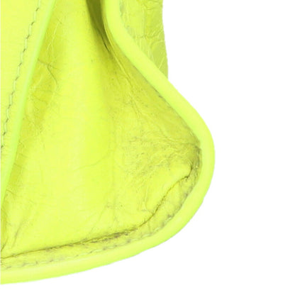 Balenciaga XS 2way Leather Handbag Yellow One Size
