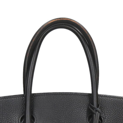 HERMES Birkin 35 Togo Black SHW □H Stamp Size ONE SIZE
