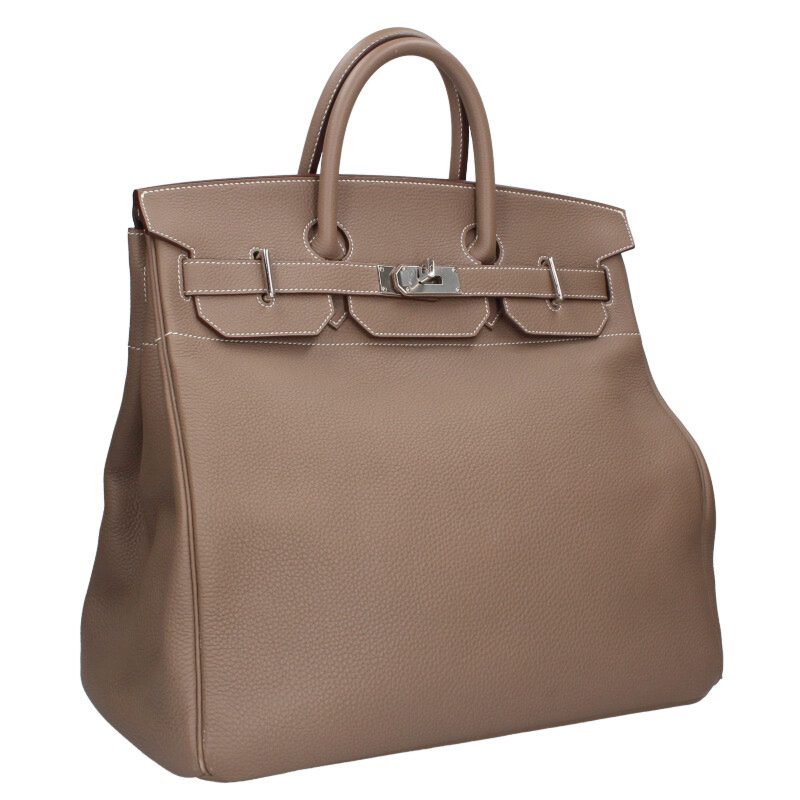 HERMES Haut à Courroies 40 Etoupe Togo Z Stamp Size ONE SIZE