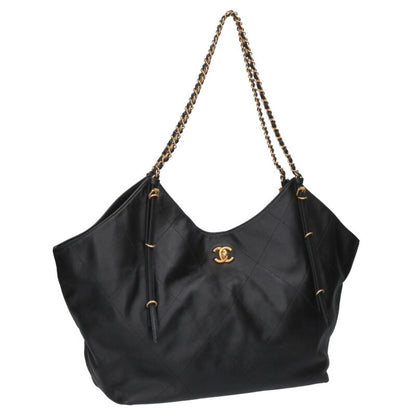 CHANEL Coco Mark Maxi Shopping Handbag w/ Size ONE SIZE