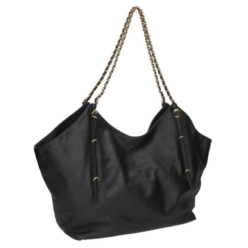 CHANEL Coco Mark Maxi Shopping Handbag w/ Size ONE SIZE