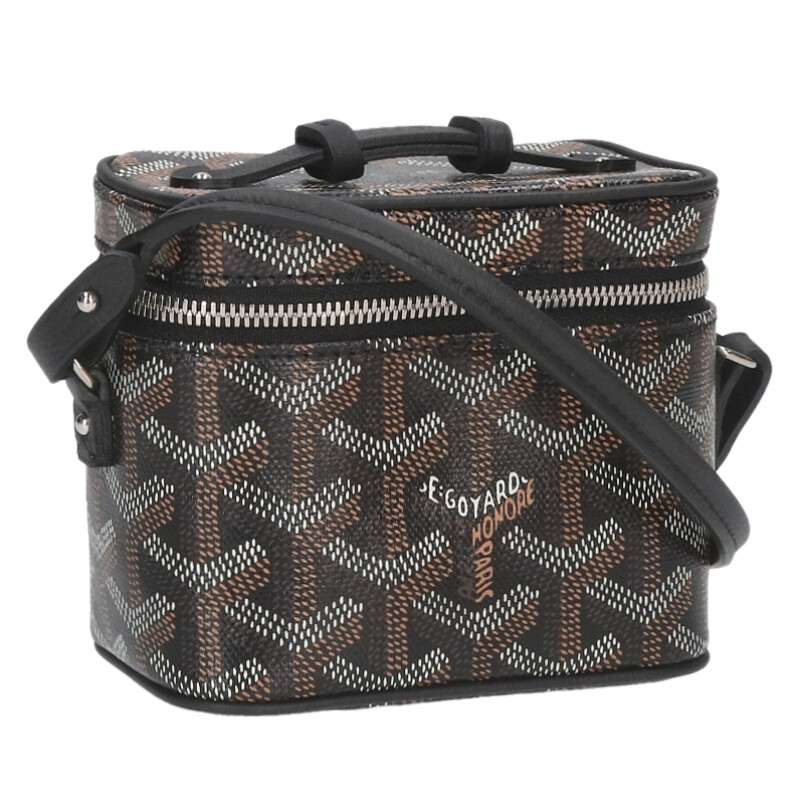 GOYARD Vanity Nano PVC Coated 2-Way Black Size ONE SIZE