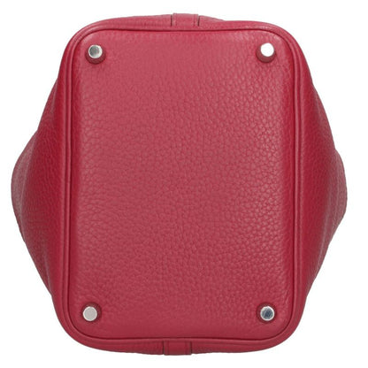 HERMES Picotin Lock PM Ruby Taurillon Clemence Size ONE SIZE