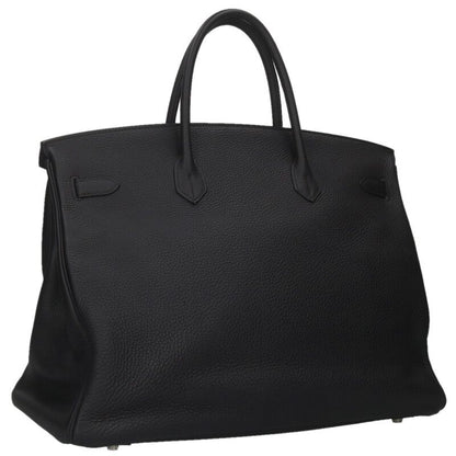 HERMES Birkin 40 Black Togo U Stamp SHW Size ONE SIZE