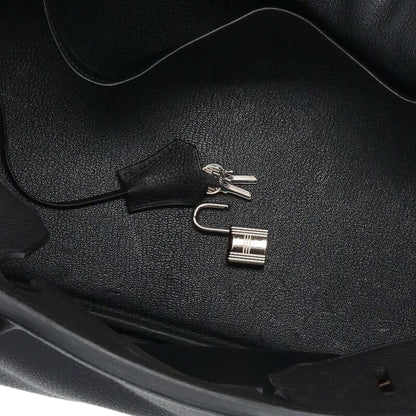 HERMES Birkin 40 Black Togo U Stamp SHW Size ONE SIZE
