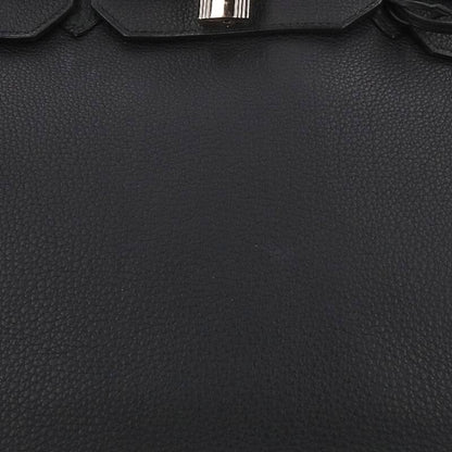 HERMES Birkin 40 Black Togo U Stamp SHW Size ONE SIZE