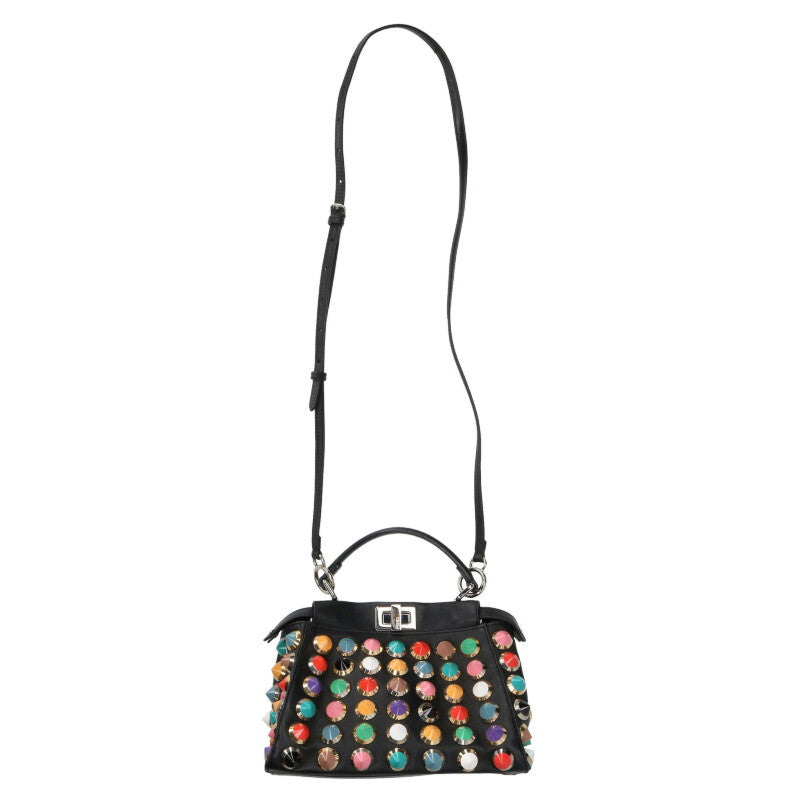 FENDI Peekaboo Mini Multi Studded Leather Size ONE SIZE