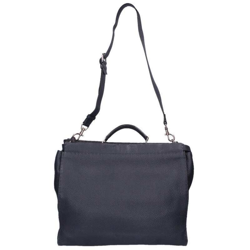FENDI Peekaboo Selleria Large Monster Navy Size ONE SIZE