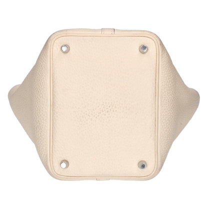 HERMES Picotin Lock PM Y White Silver Size ONE SIZE