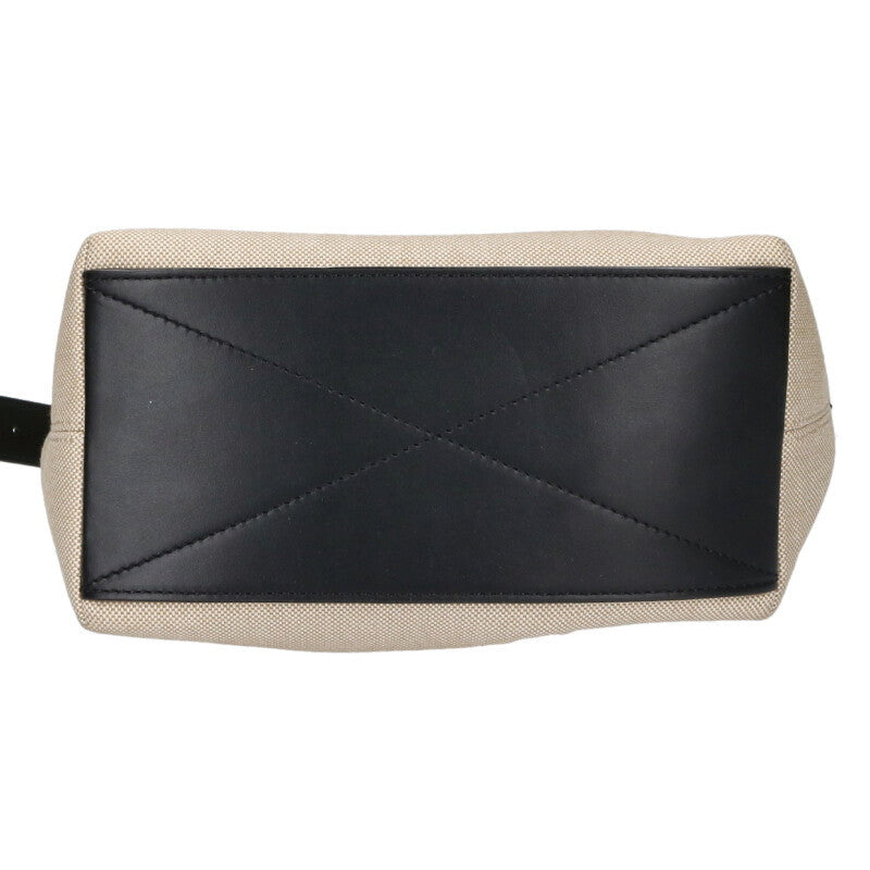 KENZO Canvas x Leather Shoulder Bag Beige Size ONE SIZE
