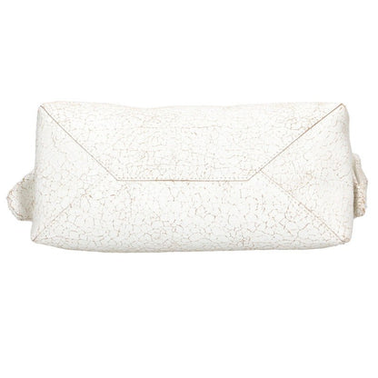 KENZO Furoshiki White Brown Flap Leather 2-Way Size ONE SIZE