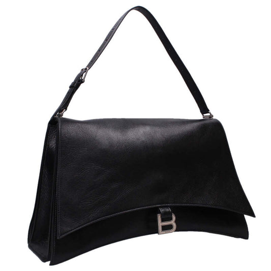 BALENCIAGA Crush Large Leather Handbag Size ONE SIZE