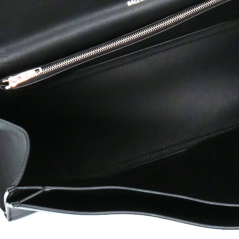 BALENCIAGA Crush Large Leather Handbag Size ONE SIZE