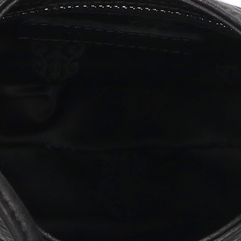 Chrome Hearts Dagger Leather Handbag Black Size ONE SIZE