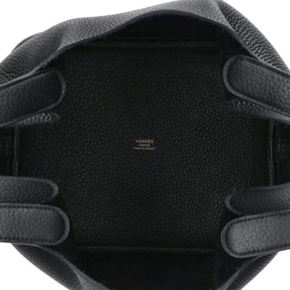 HERMES Picotin MM W Black Gold Taurillon Size ONE SIZE