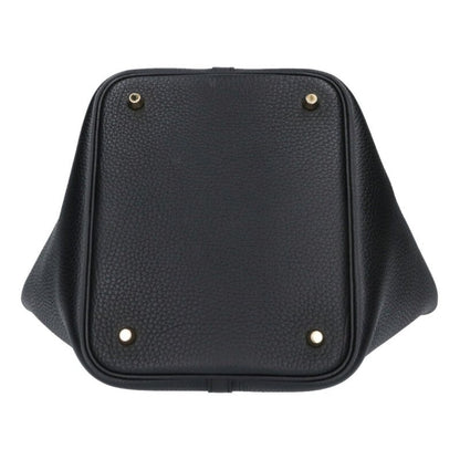 HERMES Picotin MM W Black Gold Taurillon Size ONE SIZE