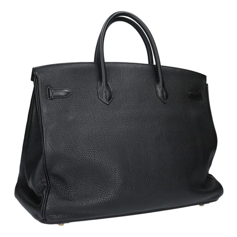 HERMES Birkin 40 Togo Leather GHW Black/Gold Size ONE SIZE