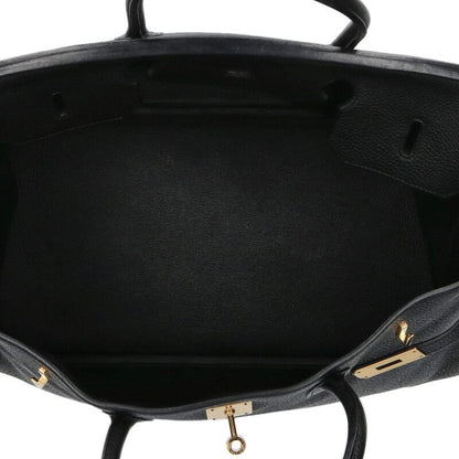 HERMES Birkin 40 Togo Leather GHW Black/Gold Size ONE SIZE