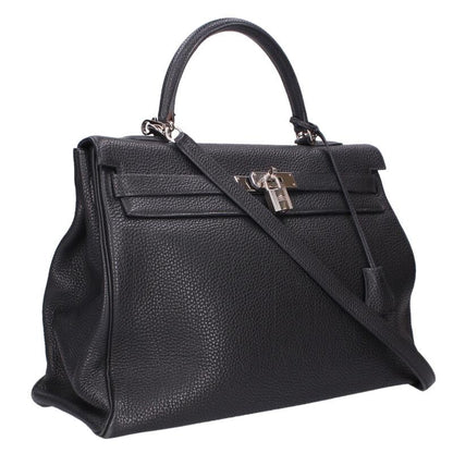 HERMES Kelly 35 Togo Leather SHW 2-Way Handbag Size ONE SIZE