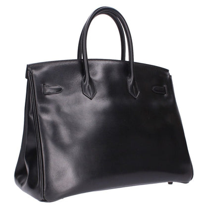 HERMES Birkin 35 So Black Box Calf Monochrome Size ONE SIZE