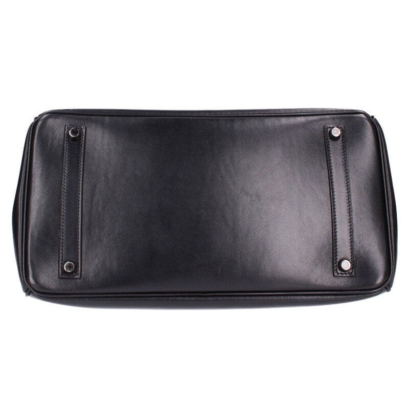 HERMES Birkin 35 So Black Box Calf Monochrome Size ONE SIZE